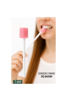 Süngerli Swab - Ağız ve Diş Bakım Çubuğu - 2 Adet