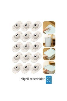 20 li Bilyeli Tekerlek Eşya Kaydırma Aparatı Yapışkanlı Set 360D