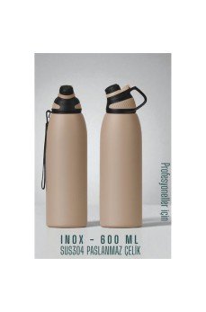 Inox Çelik Termos - 600 ml  SUS304 Çelik Termos Profesyonel PUDRA