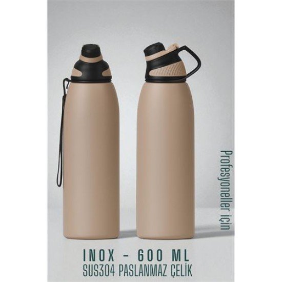 Inox Çelik Termos - 600 ml SUS304 Çelik Termos Profesyonel PUDRA Inox Çelik Termos - 600 ml SUS304 Çelik Termos Profesyonel PUDRA