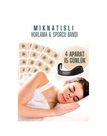 Manyetik Burun Bandı - Sporcu Burun Bandı - Horlama Önleyici Azaltıcı - 4 Farklı Boyut