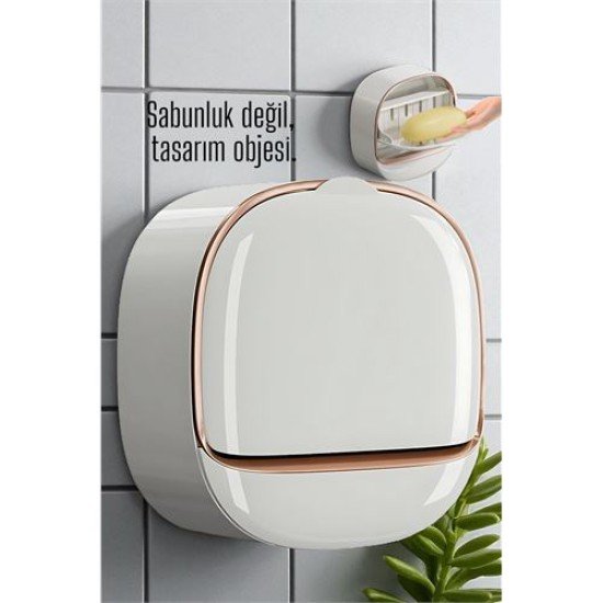 Tasarım Obje Sabunluk - Kendinden Yapışkanlı Sabunluk Tasarım Obje Sabunluk - Kendinden Yapışkanlı Sabunluk