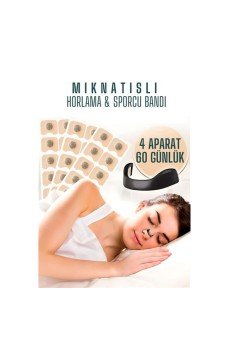 Manyetik Burun Bandı - 2 AYLIK Sporcu Burun Bandı - Horlama Önleyici Azaltıcı - 4 Farklı Boyut