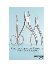 3’lü Paslanmaz Manikür Seti – Tırnak Makası, Et Pens, Kavisli Makas | Evde Profesyonel Bakım