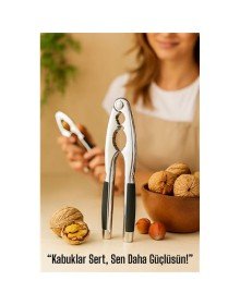 Metal Ceviz Kıracağı – Kauçuk Tutma Yerli | Fındık, Ceviz, Badem İçin Ergonomik Kırıcı