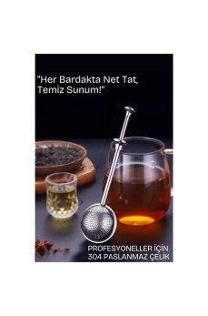 Bitki Çayı Süzgeci –Çay Demleme Aparatı  Profesyonel 304 Paslanmaz Çelik