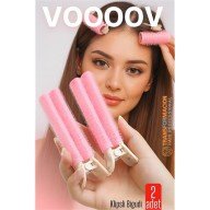 2'li Klipsli Saç Bigudisi Isısız Doğal Bukle Bigudisi Dipten Hacim ve Perçem Şekillendirme İçin