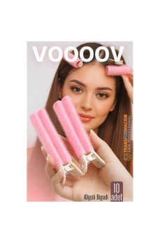 10'lu Klipsli Saç Bigudisi Isısız Doğal Bukle Bigudisi Dipten Hacim ve Perçem Şekillendirme İçin 10'lu Klipsli Saç Bigudisi Isısız Doğal Bukle Bigudisi Dipten Hacim ve Perçem Şekillendirme İçin