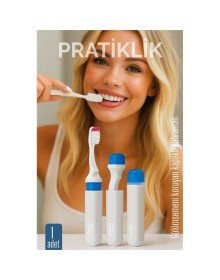Kapaklı Diş Fırçası - Seyahat Kapaklı Diş Fırçası - Hijyenik Koruma, Pratik ve Kompakt Model