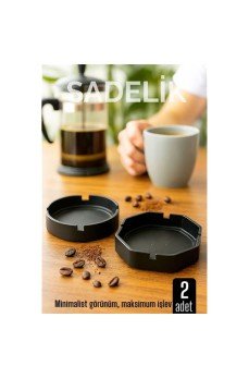 2 li Karbon Plastik Küllük Seti - Masaüstü Küllük Kaymaz, Hafif ve Şık Tasarım 2 li Karbon Plastik Küllük Seti - Masaüstü Küllük Kaymaz, Hafif ve Şık Tasarım