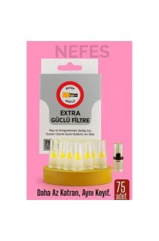 75'Lİ Filtreli Ağzılık Extra Güçlü Sigara Filtresi