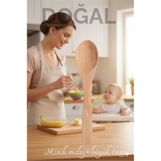 Doğal Gürgen Bebek Mama ve Hazırlık Kaşığı – 13 cm, Mini Boy, Şık ve Pratik Doğal Gürgen Bebek Mama ve Hazırlık Kaşığı – 13 cm, Mini Boy, Şık ve Pratik
