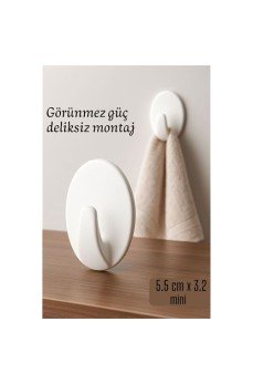 Mini Kendinden Yapışkanlı Duvar Askısı – 5.5 x 3.2 cm | İz Bırakmaz, Güçlü Tutuş Mini Kendinden Yapışkanlı Duvar Askısı – 5.5 x 3.2 cm | İz Bırakmaz, Güçlü Tutuş