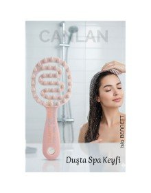 Silikon Saç Masaj Tarağı – Saç Yıkama Tarağı Duşta Rahatlatıcı Yıkama ve Derin Temizlik Etkisi