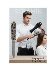 Profesyonel Kuaför 40 mm Ceramic Ionic Nano Fön Fırçası – 32 cm Uzunluk, Profesyonel Kuaför Serisi