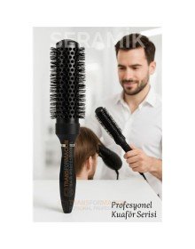 Profesyonel Kuaför 50 mm Ceramic Ionic Nano Fön Fırçası – 32 cm Uzunluk, Profesyonel Kuaför Serisi