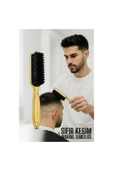 Gold Fade Fırça – Berberler İçin Sıfır Kesim ve Makine Temizleme Fırçası