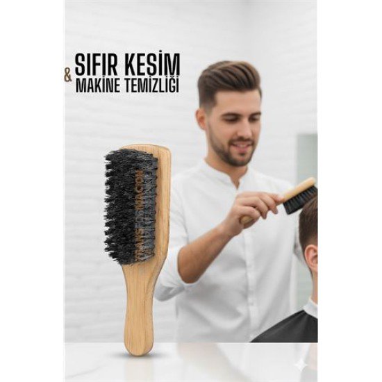 Ahşap Fade Fırça – Berberler İçin Sıfır Kesim ve Makine Temizleme Fırçası Ahşap Fade Fırça – Berberler İçin Sıfır Kesim ve Makine Temizleme Fırçası