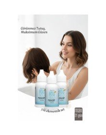 3 lü Protez Saç Yapıştırıcı - Peruk ve Keratin Kaynak Saç İçin Görünmez ve Uzun Süreli Yapıştırıcı  Bold Hold