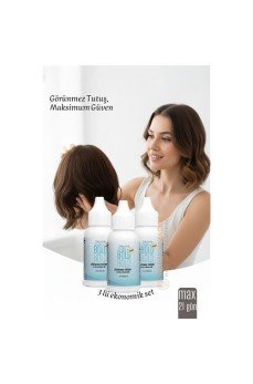 3 lü Protez Saç Yapıştırıcı - Peruk ve Keratin Kaynak Saç İçin Görünmez ve Uzun Süreli Yapıştırıcı  Bold Hold