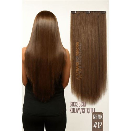 Doğal Görünümlü Düz Siyah Sentetik Kaynak Saç – RENK KOD:#12 Kolay Tak Çıkar, Işıltılı Etki! Doğal Görünümlü Düz Siyah Sentetik Kaynak Saç – RENK KOD:#12 Kolay Tak Çıkar, Işıltılı Etki!