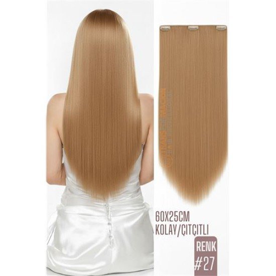 Doğal Görünümlü Düz Siyah Sentetik Kaynak Saç – RENK KOD:#27 Kolay Tak Çıkar, Işıltılı Etki! Doğal Görünümlü Düz Siyah Sentetik Kaynak Saç – RENK KOD:#27 Kolay Tak Çıkar, Işıltılı Etki!