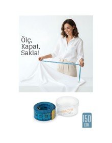 150 cm Plastik Kutulu Mezura – Esnek, Dayanıklı, Dikiş ve Ölçüm İçin Pratik Şerit Metre