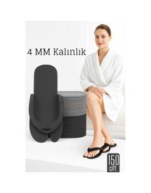 4 MM Kalın Tek Kullanımlık Spa Otel  Pedikür Terliği  150 Çift