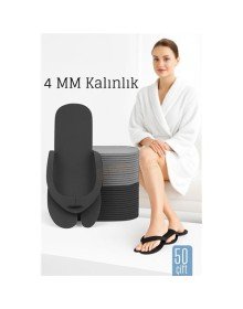 4 MM Kalın Tek Kullanımlık Spa Otel  Pedikür Terliği  50 Çift