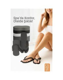 Tek Kullanımlık Spa Otel  Pedikür Terliği  50 Çift 2 MM Kalınlık