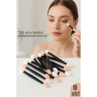 10’lu Göz Makyaj Aplikatörü Seti – Çift Uçlu, Sünger Başlıklı, Far Uygulama İçin İdeal 10’lu Göz Makyaj Aplikatörü Seti – Çift Uçlu, Sünger Başlıklı, Far Uygulama İçin İdeal