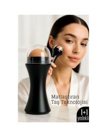 Volkanik Taşlı Yağ Emici Yüz Roller - + Yedek Taşlı Set – Ciltteki Yağı Anında Al, Mat Görünüm Kazan!
