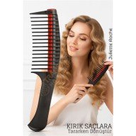 Profesyonel Kırık Saç Temizleyici Tarak - Saç Bakım Krem Protein Dağıtıcı Tarak Bukle Tarağı