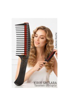 Profesyonel Kırık Saç Temizleyici Tarak - Saç Bakım Krem Protein Dağıtıcı Tarak Bukle Tarağı