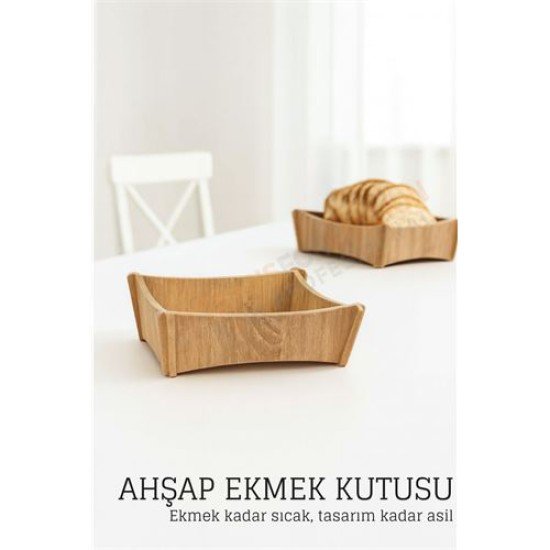 Ahşap Ekmek Kutusu - Doğal, Şık ve Fonksiyonel Ahşap Ekmek Kutusu - Doğal, Şık ve Fonksiyonel