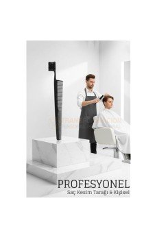 Kuaför Saç Kesim Tarağı - Profesyonel Mini Fade Fırçalı Tasarım Berber Kesim Tarağı