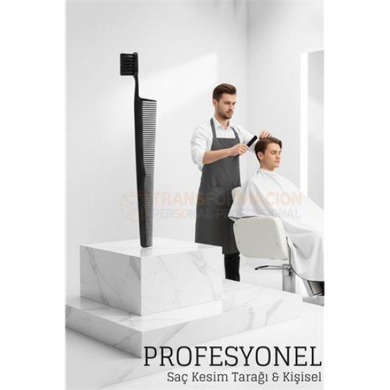 Kuaför Saç Kesim Tarağı - Profesyonel Mini Fade Fırçalı Tasarım Berber Kesim Tarağı Kuaför Saç Kesim Tarağı - Profesyonel Mini Fade Fırçalı Tasarım Berber Kesim Tarağı