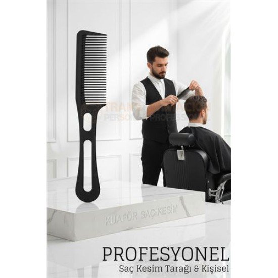 Kuaför Saç Kesim Tarağı - Profesyonel Tasarım Berber Kesim Tarağı Kuaför Saç Kesim Tarağı - Profesyonel Tasarım Berber Kesim Tarağı