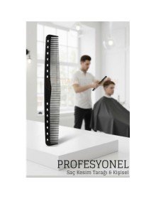 Kuaför Saç Kesim Tarağı - Profesyonel Üçgen Tasarım Berber Kesim Tarağı