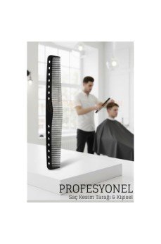 Kuaför Saç Kesim Tarağı - Profesyonel Üçgen Tasarım Berber Kesim Tarağı