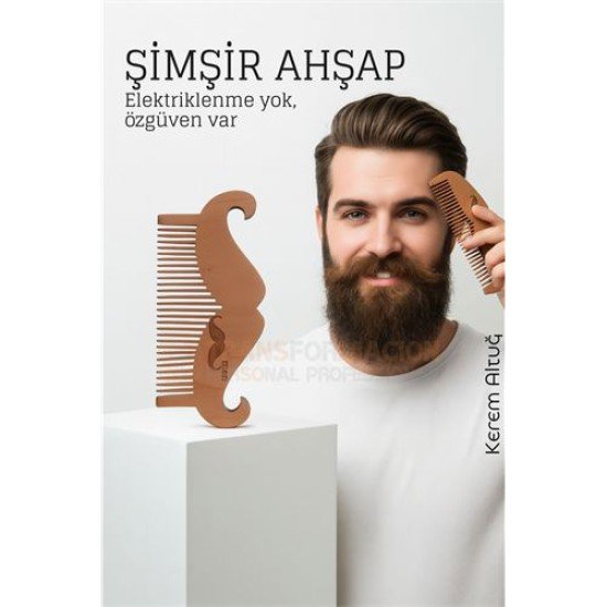 Ahşap Sakal ve Bıyık Tarağı – Antistatik Şimşir Tarak