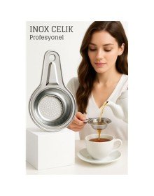 Inox Çelik Çay Süzgeci - Profesyoneller İçin Paslanmaz Çelik