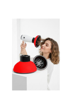 Fön Için Difüzör Vigo Başlık - Saç Kurutma Başlığı Profesyonel KIRMIZI