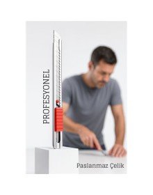 Çelik Maket Bıçağı - İnce Tip Maket Bıçağı Dayanıklı ve Keskin Profesyonel