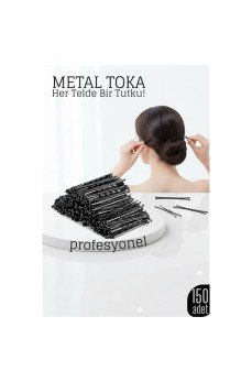 150’li Siyah Metal Tel Toka Seti – Profesyonel Saç Şekillendirme İçin