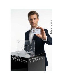 PVC Kartlık – Ehliyet, Kimlik, Kredi Kartı Koruyucu Şeffaf Plastik Kılıf