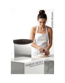 Hamur Kesme ve Şekillendirme Spatulası Paslanmaz Çelik – 12x10,5 cm