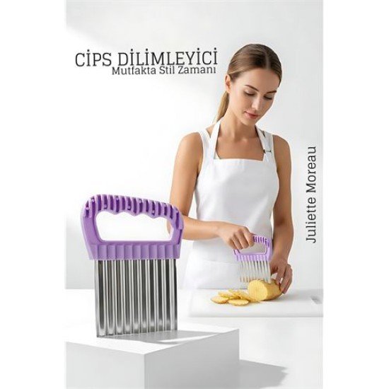 Şekilli Pratik Cips Dilimleyici Paslanmaz Çelik – 9x13 cm Şekilli Pratik Cips Dilimleyici Paslanmaz Çelik – 9x13 cm