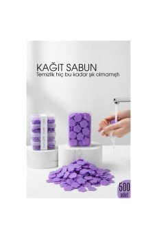 Parfümlü Elde Eriyen Kağıt Sabun - 500 lü paket Sihirli Sabun – Hijyenik Seyahat Kutusu
