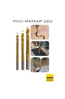 Yivli Matkap Ucu HSS Spiral Yivli Kademeli Matkap Ucu Metal Ahşap Plastik 5-8 mm